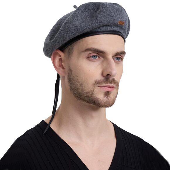4437 Cotton French Beret Hat For Women Military Style Berets Cap Men main image 6